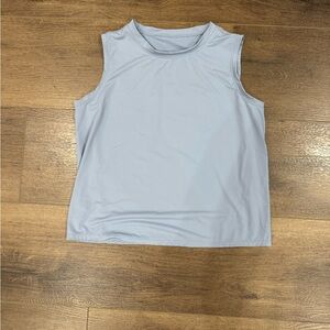Workout tank, size medium, light blue, worn 1x
